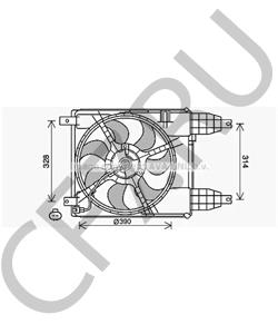 96808149 Вентилятор, охлаждение двигателя CHEVROLET в городе Москва