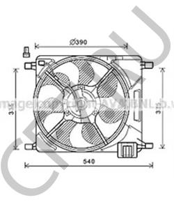 95978940 Вентилятор, охлаждение двигателя CHEVROLET в городе Москва
