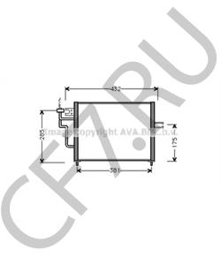 MB657968 Конденсатор, кондиционер PLYMOUTH в городе Москва