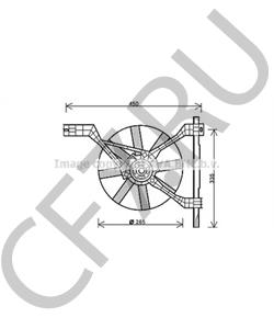 0003405V007000000 Вентилятор, охлаждение двигателя SMART в городе Москва