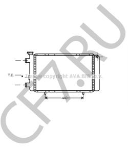 7701349436 Радиатор, охлаждение двигателя ARO в городе Москва