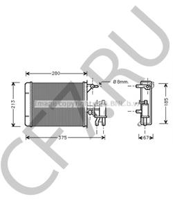 644860 Теплообменник, отопление салона TALBOT в городе Москва