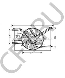 24410992 Вентилятор, охлаждение двигателя CHEVROLET в городе Москва