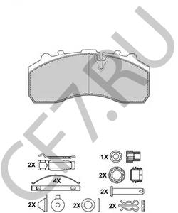 9291-037-SB7000 Комплект тормозных колодок, дисковый тормоз GIGANT в городе Москва