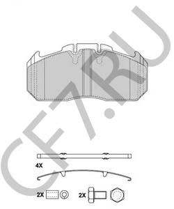 68325901 Комплект тормозных колодок, дисковый тормоз MERITOR в городе Москва