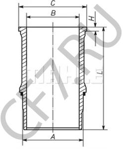 CH 1504 200 Гильза цилиндра FEDERAL в городе Москва
