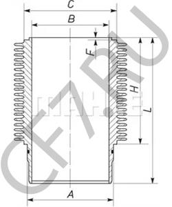 6 325 0 133 001 4 Гильза цилиндра MWM в городе Москва