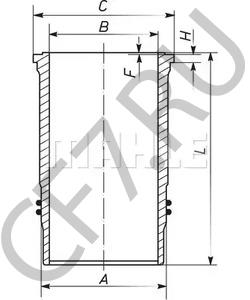 04200255 Гильза цилиндра DEUTZ в городе Москва