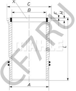 1696993 Гильза цилиндра DAF в городе Королёв