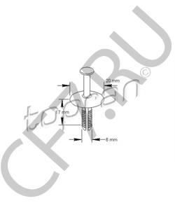 14 00 806 Распорная заклепка VAUXHALL в городе Москва