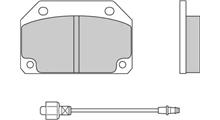 SIMCA Комплект тормозных колодок, дисковый тормоз