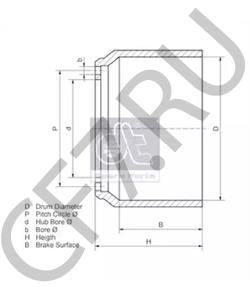 MBD2051 Тормозной барабан MERITOR в городе Москва