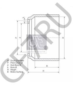 MBD1130 Тормозной барабан MERITOR в городе Москва