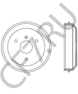Q0004329V003000000 Тормозной барабан SMART в городе Москва