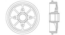 PEUGEOT Тормозной барабан