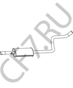 MR597568 Средний глушитель выхлопных газов SMART в городе Москва
