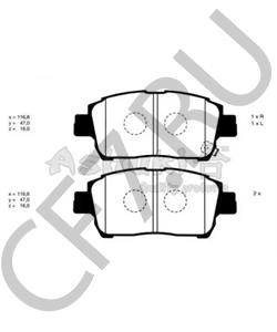 SP 656 PR Комплект тормозных колодок, дисковый тормоз ROVER/TRIUMPH/AUSTIN в городе Королёв