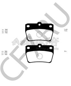 SP 309 PR Комплект тормозных колодок, дисковый тормоз ROVER/TRIUMPH/AUSTIN в городе Королёв