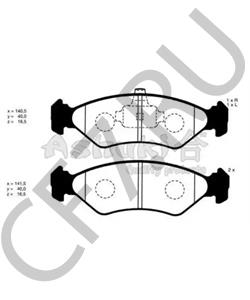 1E033323Z Комплект тормозных колодок, дисковый тормоз AUTO UNION в городе Москва