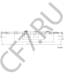 4642028200 Трос, стояночная тормозная система ASIA MOTORS в городе Москва