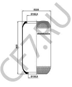 MLF7129 Кожух пневматической рессоры ROCKWELL в городе Москва