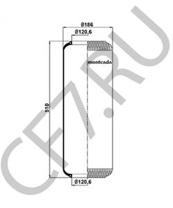 110202 Кожух пневматической рессоры GENERAL MOTORS в городе Москва