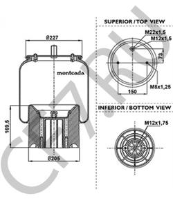 MLF7038 Кожух пневматической рессоры ROCKWELL в городе Москва