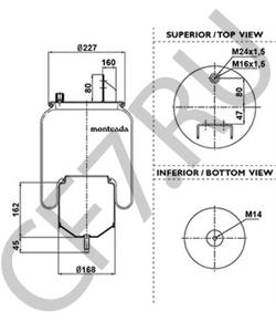 1R10705 Кожух пневматической рессоры ROCKWELL в городе Москва