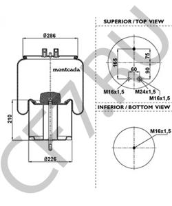 MLF7063 Кожух пневматической рессоры ROCKWELL в городе Москва