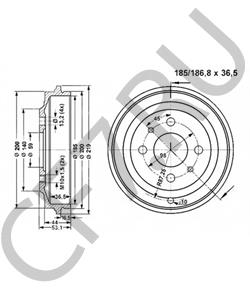 98601861 Тормозной барабан ALFA ROMEO в городе Москва