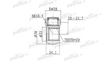 FIAT / LANCIA Муфта с шипами, приводной вал