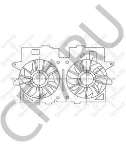 YF1015025J Вентилятор, охлаждение двигателя MERCURY в городе Москва
