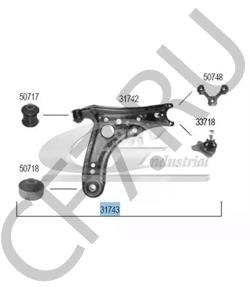 6N0407151B PART Рычаг независимой подвески колеса, подвеска колеса VW/SEAT в городе Москва