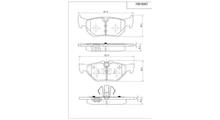 VECTOR Комплект тормозных колодок, дисковый тормоз