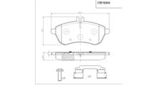 VECTOR Комплект тормозных колодок, дисковый тормоз