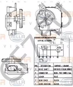 6Q2819453A Регулировочный элемент, смесительный клапан VW (SVW) в городе Москва