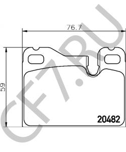 94435295101 Комплект тормозных колодок, дисковый тормоз PORSCHE в городе Москва