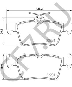 DG9Z2200F Комплект тормозных колодок, дисковый тормоз FORD USA в городе Москва