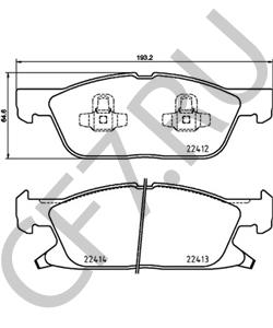 F2GZ2001C Комплект тормозных колодок, дисковый тормоз FORD USA в городе Москва