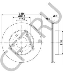 4146389 Тормозной диск FORD USA в городе Москва