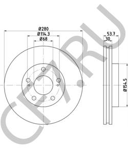 4020637P03 Тормозной диск NISSAN в городе Москва