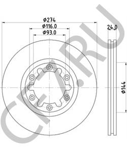 XM341027BA Тормозной диск FORD USA в городе Москва