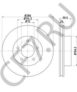 F6TZ1125BA Тормозной диск FORD USA в городе Москва