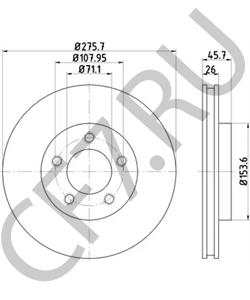 YF1J2C502BA Тормозной диск FORD USA в городе Москва