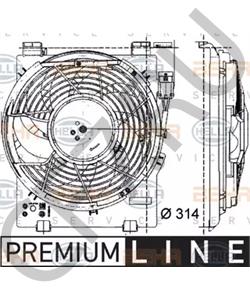 91 58 008 Вентилятор, конденсатор кондиционера OPEL в городе Москва