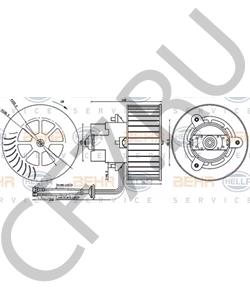 90541102 Вентилятор салона CHEVROLET в городе Москва
