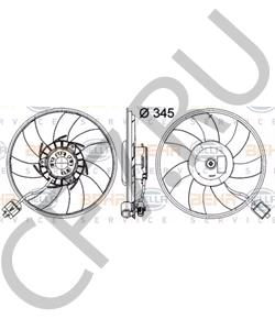 13241734 Вентилятор, охлаждение двигателя CHEVROLET в городе Москва