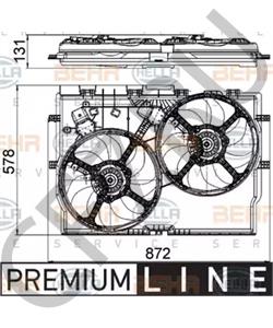 1358009080 Вентилятор, охлаждение двигателя FIAT в городе Москва