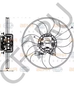 3C0 959 455 F Вентилятор, охлаждение двигателя VW (SVW) в городе Москва