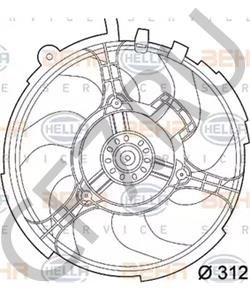 46723518 Вентилятор, охлаждение двигателя FIAT в городе Москва